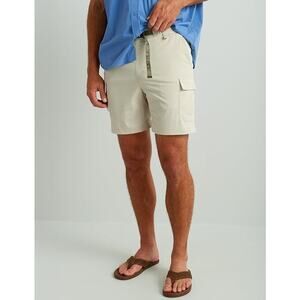 Huk Creekbed Cargo Shorts for Men - Khaki - S